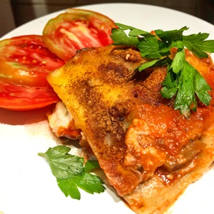 lasagnes végétariennes au fromage de chèvre