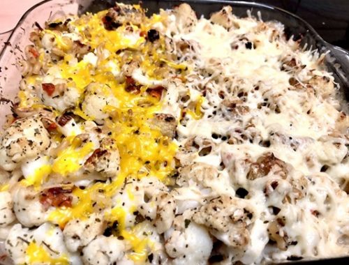 Recette de Gratin de chou-fleur et coquillettes complètes