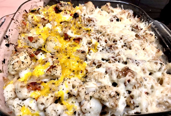 Recette de Gratin de chou-fleur et coquillettes complètes